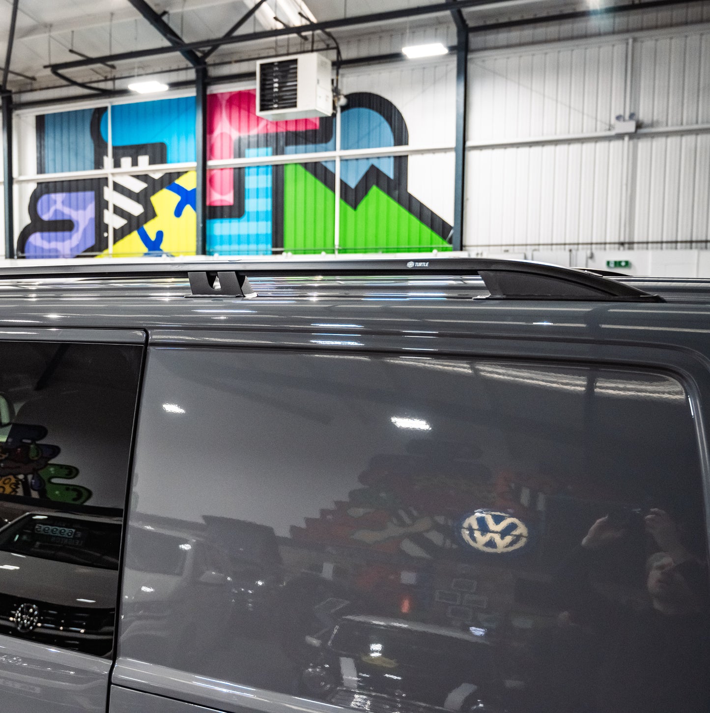 Black Roof Bars ( VW T5 to T6.1) LWB
