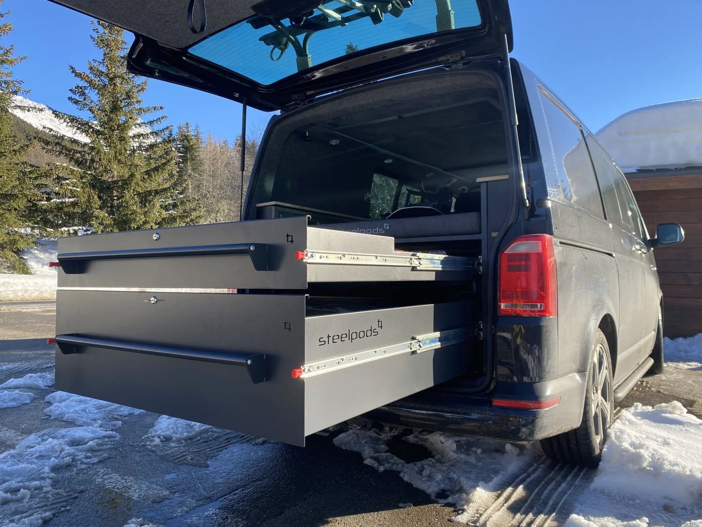 SteelPod Draw and Bed system