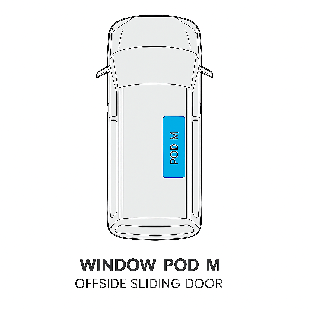 Vanshades Window Pod M - No Carpet