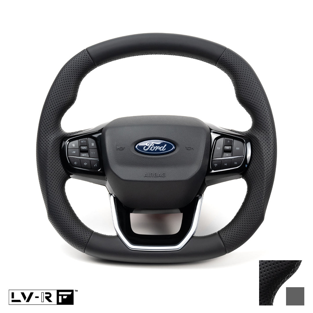 Transit Steering Wheel Leather Grey