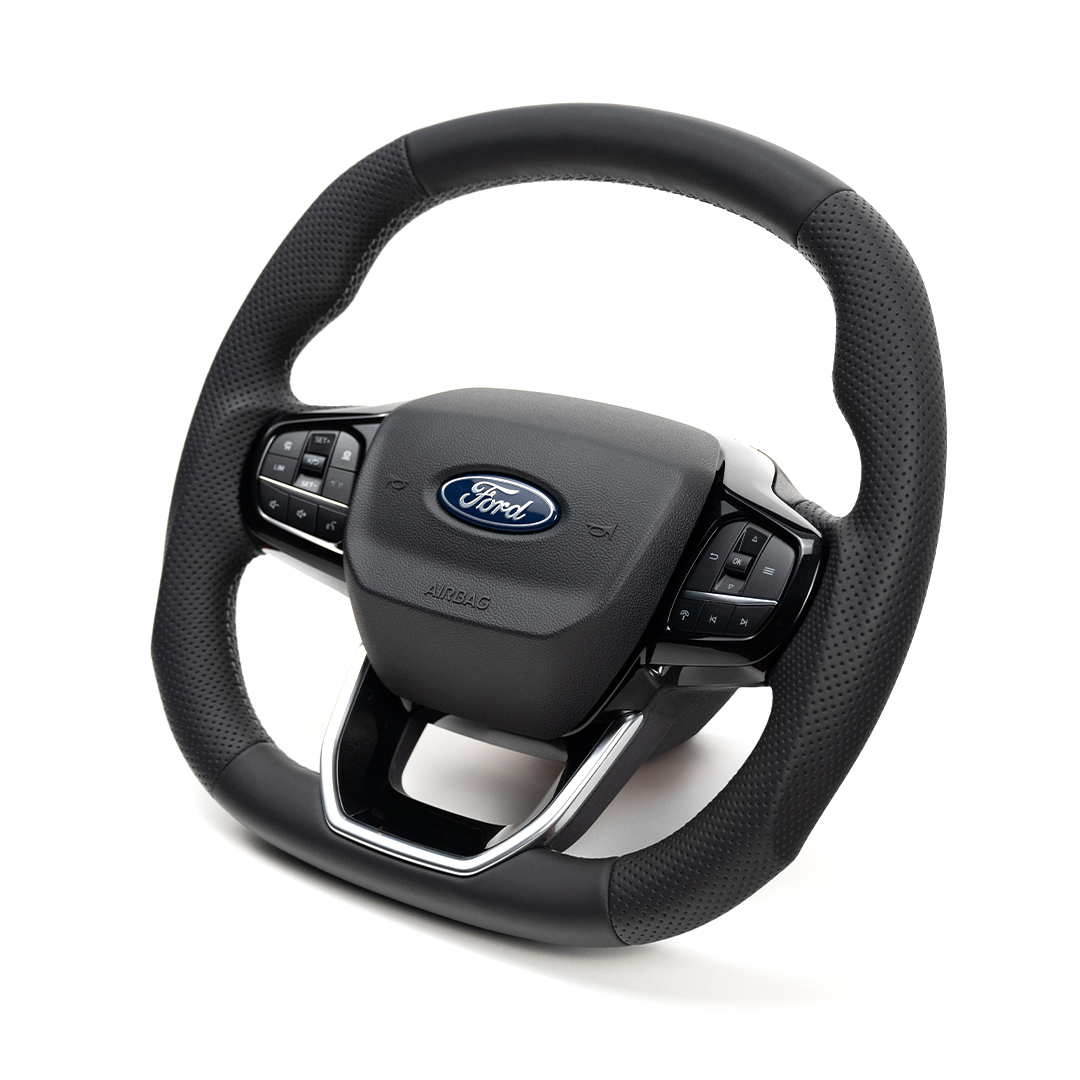 Transit Steering Wheel Leather Grey