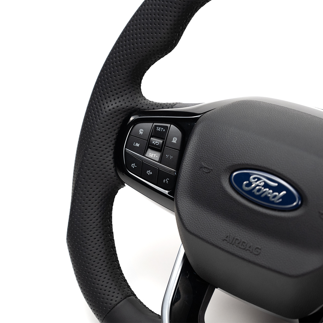 Transit Steering Wheel Leather Black