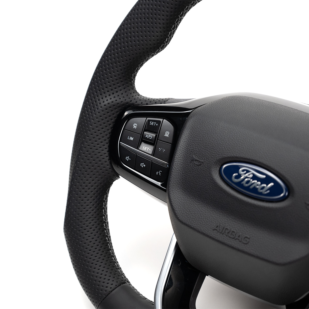 Transit Steering Wheel Leather Grey