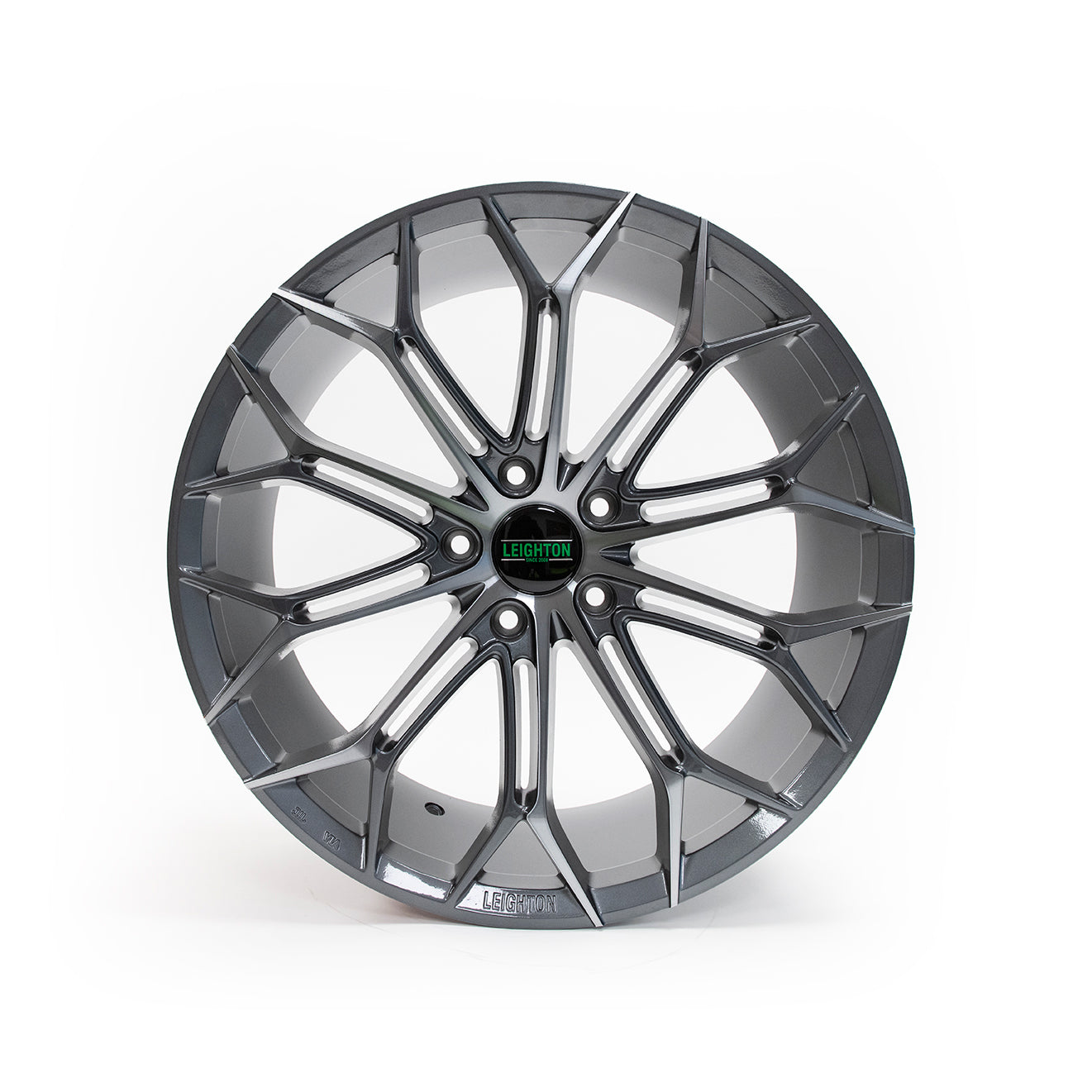 LV-1 Gunmetal & Polished Face Alloy Wheels 8.5"