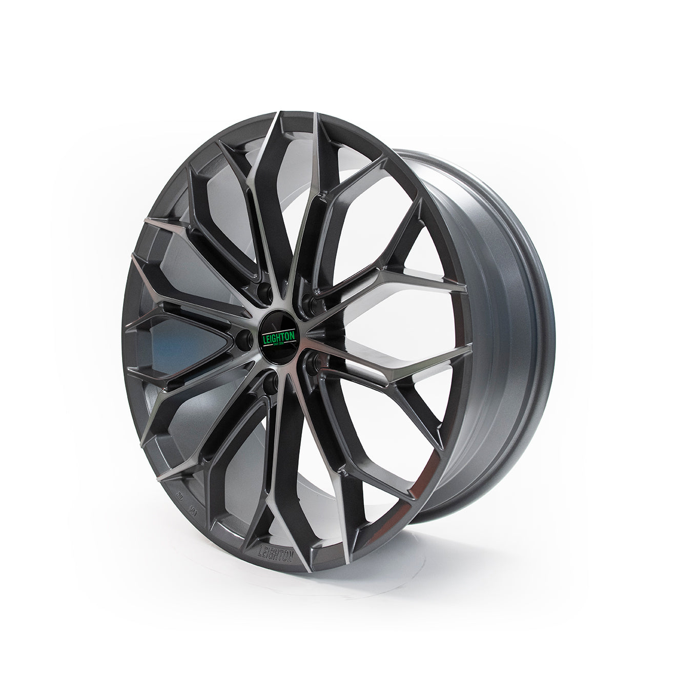 LV-1 Gunmetal & Polished Face Alloy Wheels 8.5"