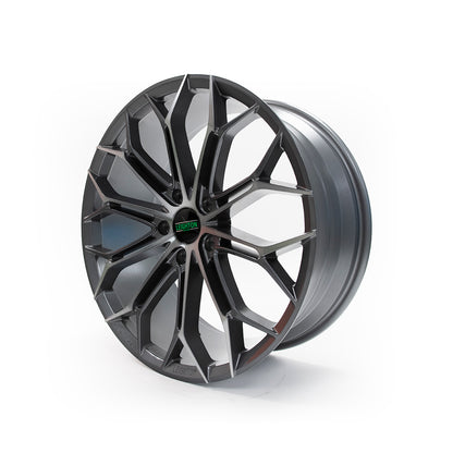 LV-1 Gunmetal & Polished Face Alloy Wheels 8.5"