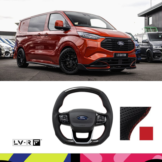 Transit Steering Wheel Carbon Red