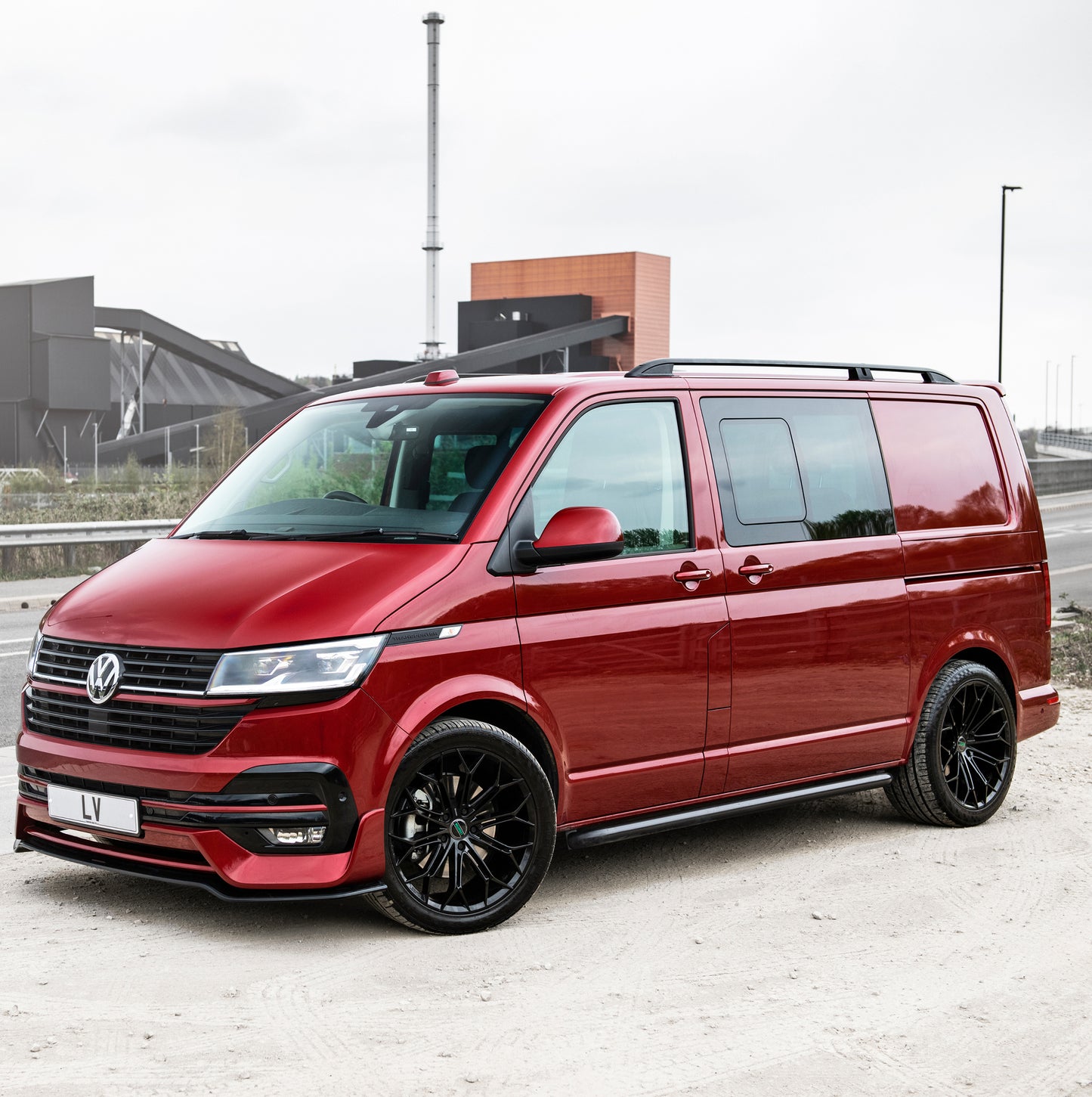 Black Roof Bars ( VW T5 to T6.1) LWB