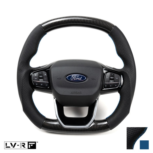Transit Steering Wheel Carbon Blue