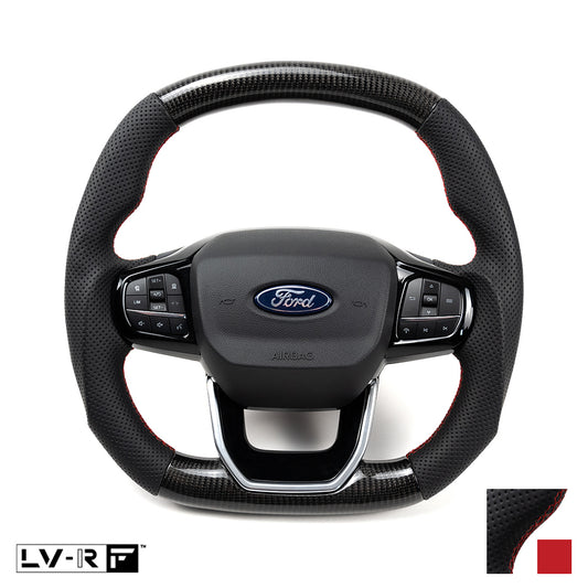 Transit Steering Wheel Carbon Red