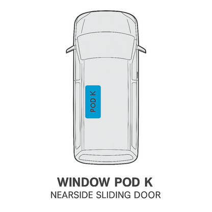Vanshades Window Pod K - Anthracite Carpet