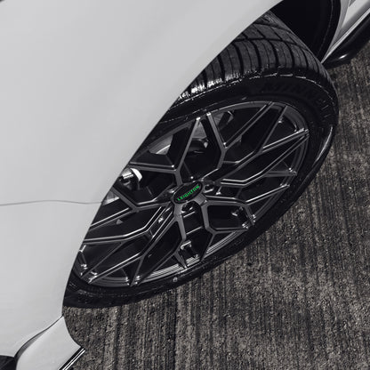 LV-2 Gunmetal & Polished Face Alloy Wheels 8.5"