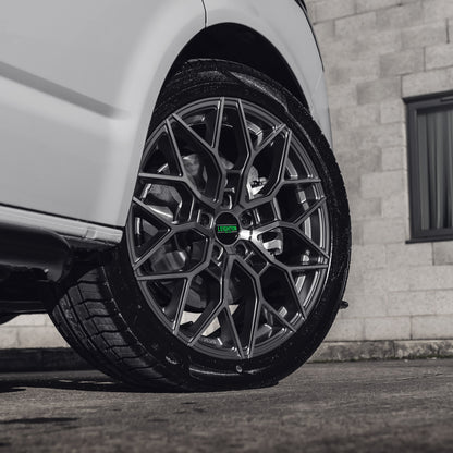 LV-2 Gunmetal & Polished Face Alloy Wheels 8.5"