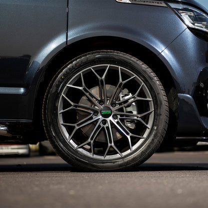LV-1 Gunmetal & Polished Face Alloy Wheels 8.5"