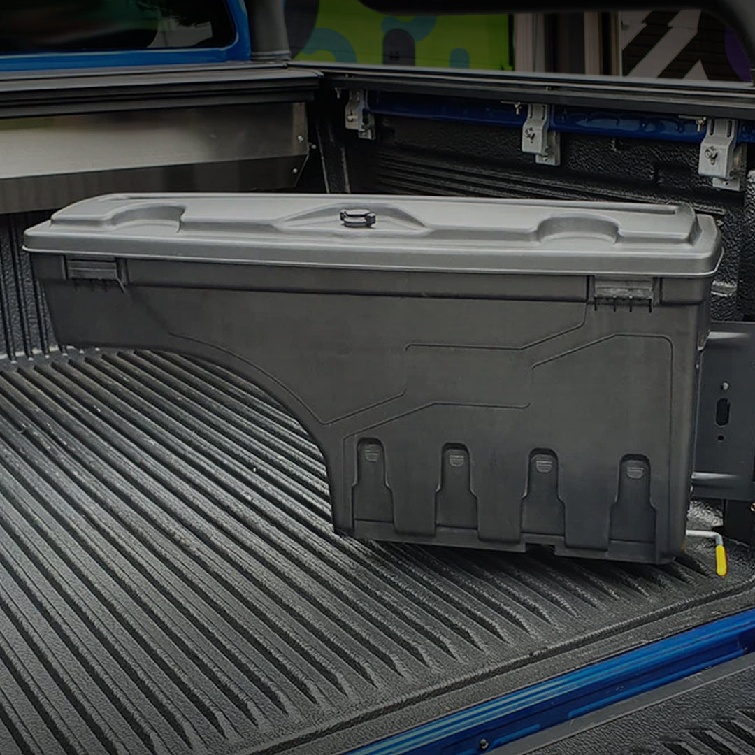 Swing out storage boxes. (Pair)