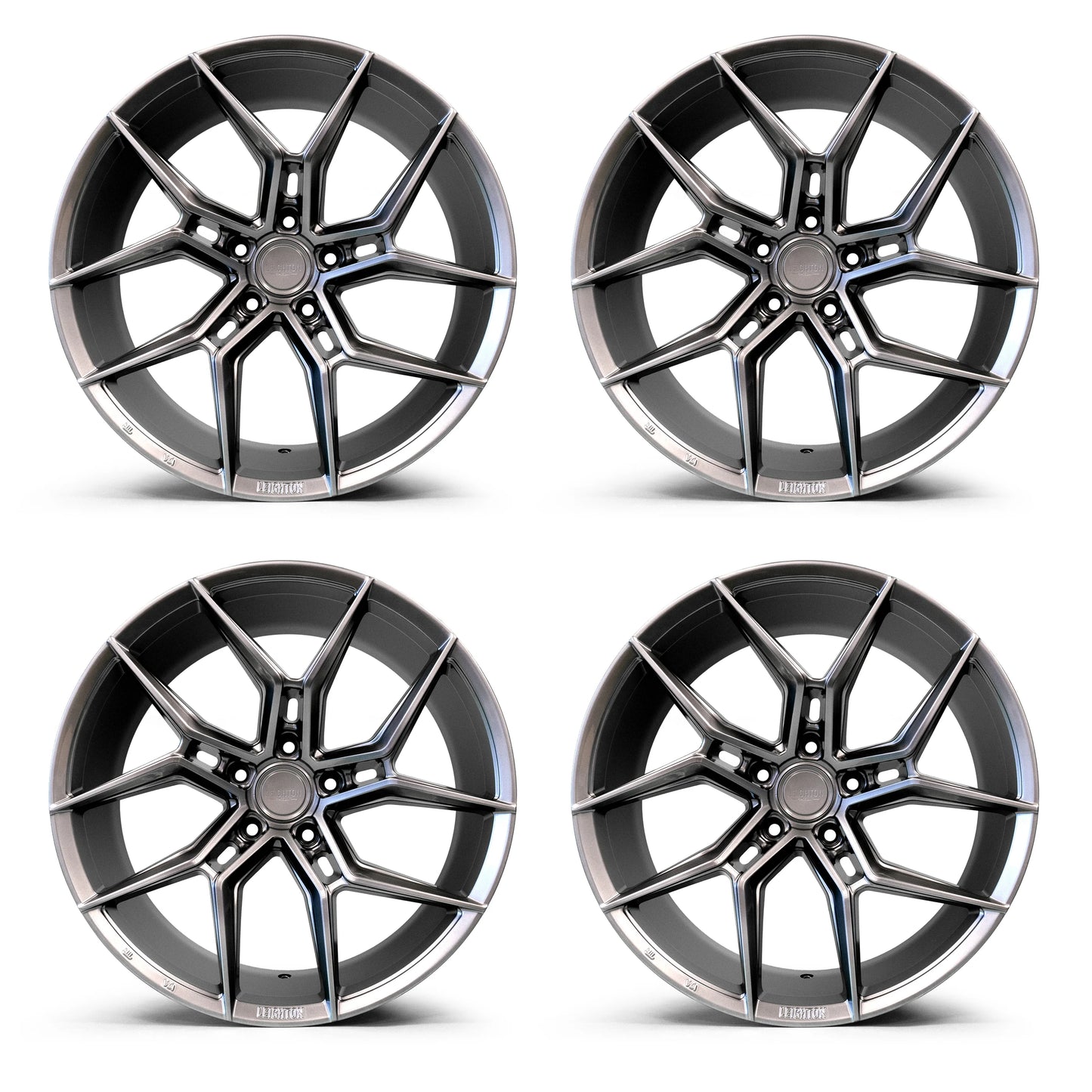 LV-3 Gloss Graphite Alloy Wheels 10"