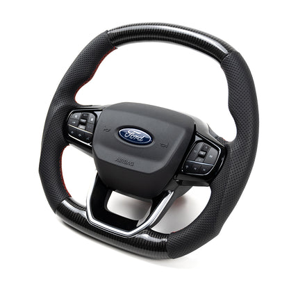 Transit Steering Wheel Carbon Red
