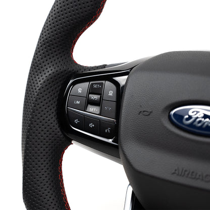 Transit Steering Wheel Carbon Red