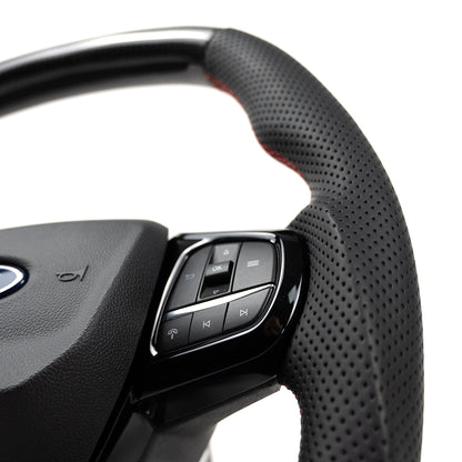 Transit Steering Wheel Carbon Red