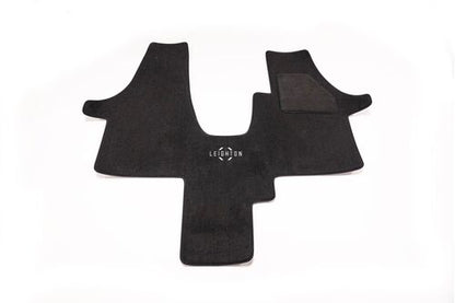 Single Captains Seat Mat (T6) Black/Coloured Logo