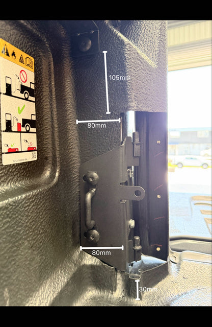Swing out storage boxes. (Pair)