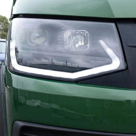 Transporter T6 Headlights - V3 LED DRL - Black Ltd
