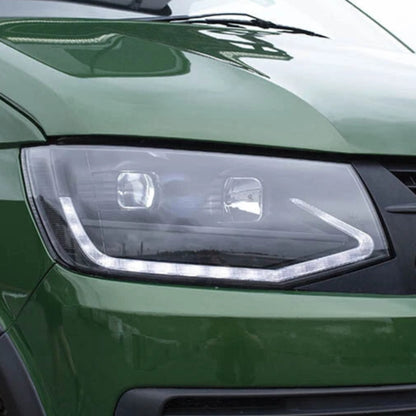 Transporter T6 Headlights - V3 LED DRL - Black Ltd