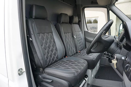 VW Crafter Leather Look Seat Covers Hex Standard