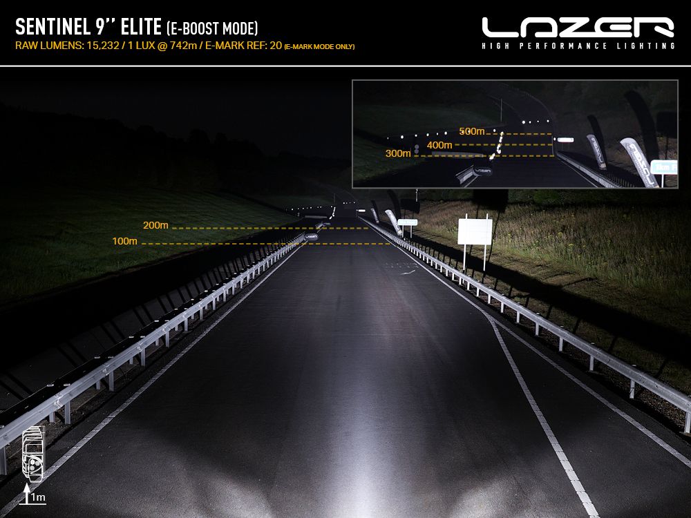 Lazerlamps Sentinel LED lamp - Elite - Black 9"