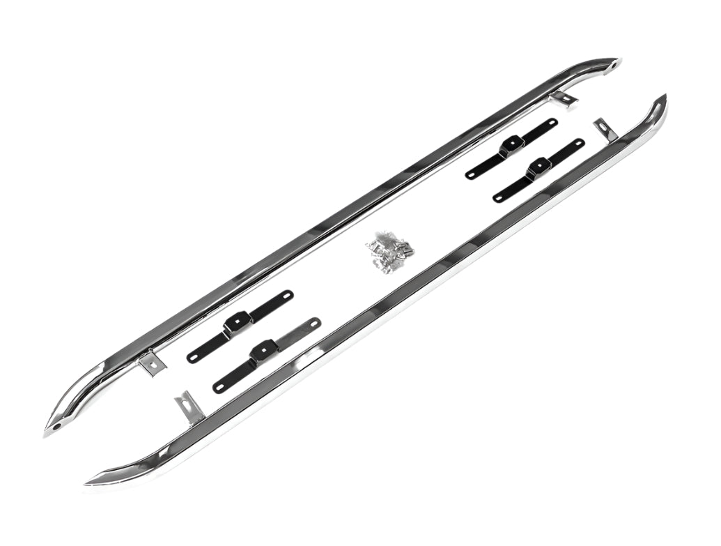 Trapezoid Side Bars (VWT5 to T6.1) LWB Matte Black